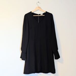 Aritzia | Wilfred Elegant Black Long Sleeve Dress
